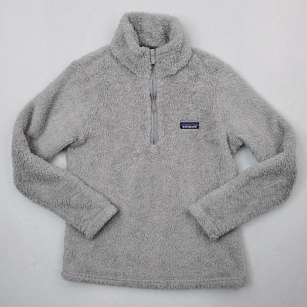 Patagonia Los Gatos Quarter Zip Pullover Womens Small Gray Fleece Jacket